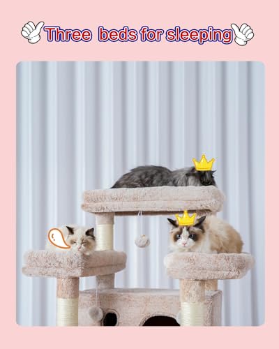 Cat Tree 74" Tower for Large Cats (74 inch / Muchroom)