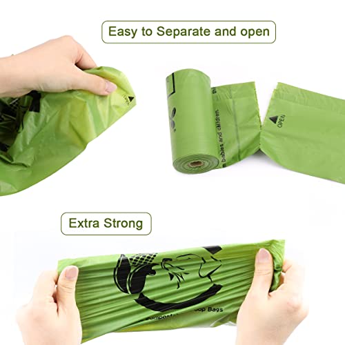 Certified Home Compostable Dog Poop Bags (Forest Green / 270 Count (Pack of 1))