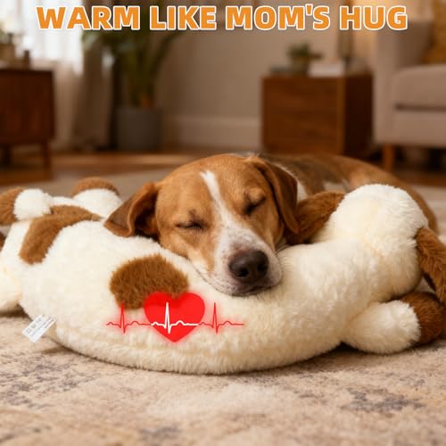 Heartbeat Puppy Toy for Dogs (cream-coloured)
