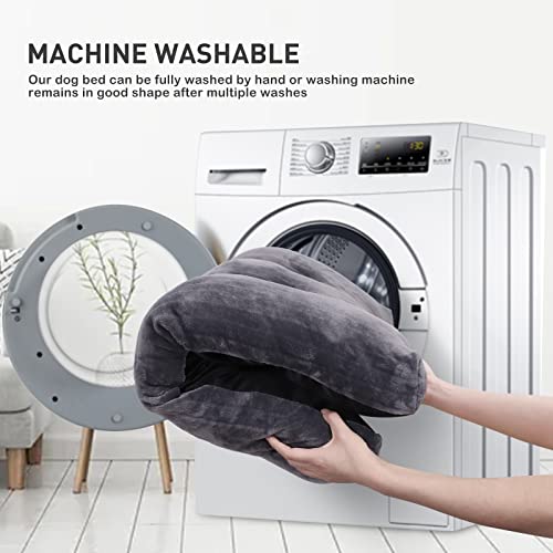 Washable Dog Crate Bed Kennel Mat for Medium Dogs (Gray / 29.0"L x 21.0"W x 2.5"Th)
