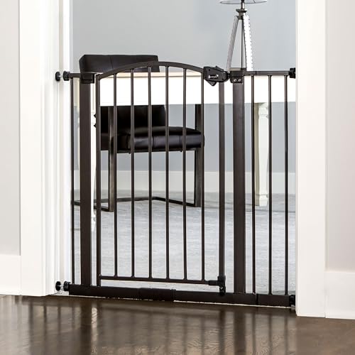 Safety 30" 35" Extra Wide Baby Gate (Bronze - 30-35"w X 30"h)
