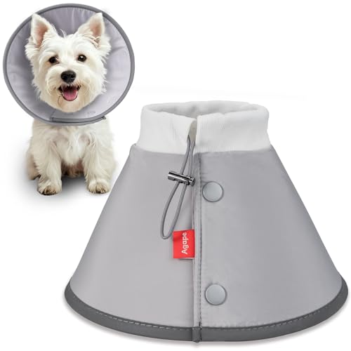 Soft Dog Cone for Small Dogs & Cats (Gray (Small Dogs Cone) / 4 (Neck:9"-12"))