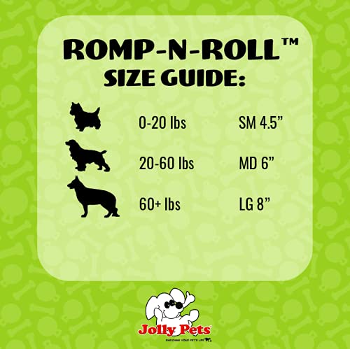 Romp-n-Roll Rope and Ball Dog Toy, 4.5 Inches/Small, Red (Red / Small (4.5 in))