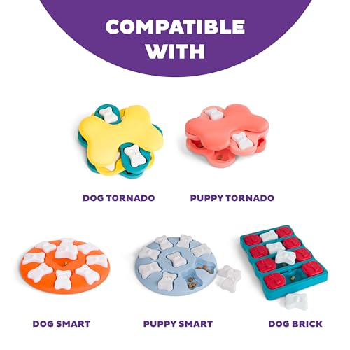 by Nina Ottosson Bone Replacement Parts for Interactive Dog Puzzles (Extra Bones (White) / 1 Count (Pack of 5))