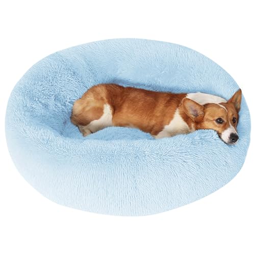 Dog Bed Calming Anti (31" / Light Blue)
