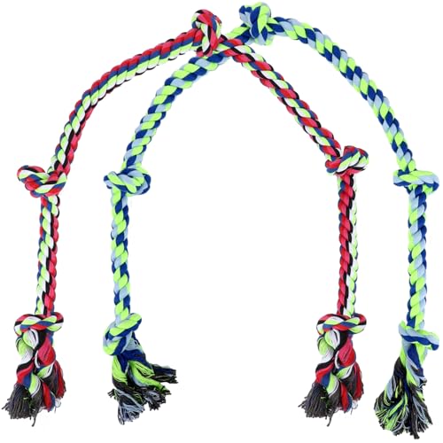 2 Pack Dog Rope Toys for Large Breed Aggressive Chewers Dogs