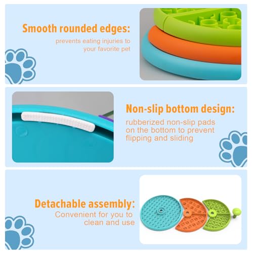 Slow Feeder Dog Bowl (Orange)