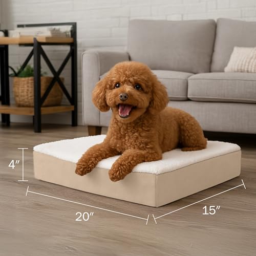 Orthopedic Dog Bed (Tan / Small)