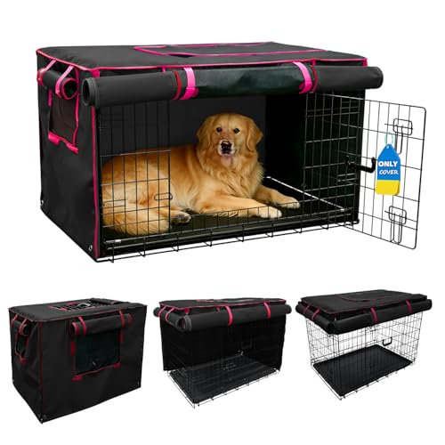 36 Inch Black Dog Crate Cover (36.0"L x 23.0"W x 25.0"H / Black)