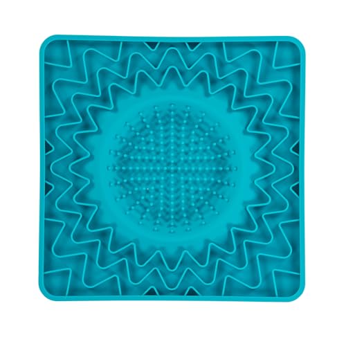Framed Lick Bowl Mat (Blue / 9.5" x 9.5" - Framed)