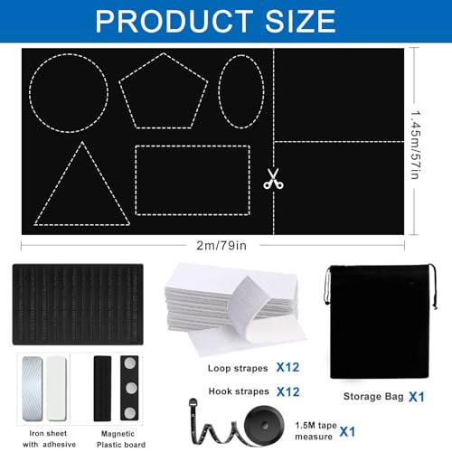 100% Blackout Curtain Window Cover for Bedroom 57x79Inch (Black / 57"W x 79"H)