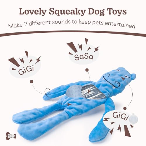No Stuffing Dog Toys 5 Pack (For Medium and Large Breed / 3 Pack - Variety)