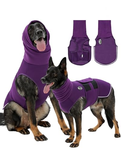 Dog Anxiety Vest with Hood (Small / Purple)