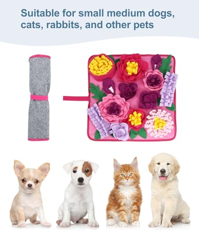 Snuffle Mat for Dogs (Pink)