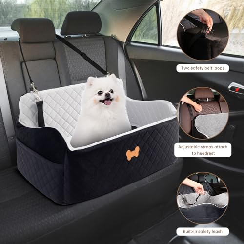 Car Seat for Large Size Dog (Grey/Black / Large)