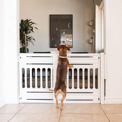 Pet Gate Adjustable Width (White / 1 Pack)