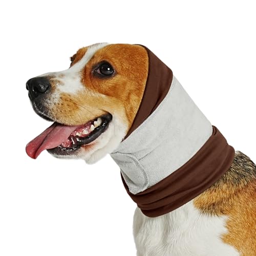 Dog Calming Hoodie for Anxiety Relief (Brown / S)