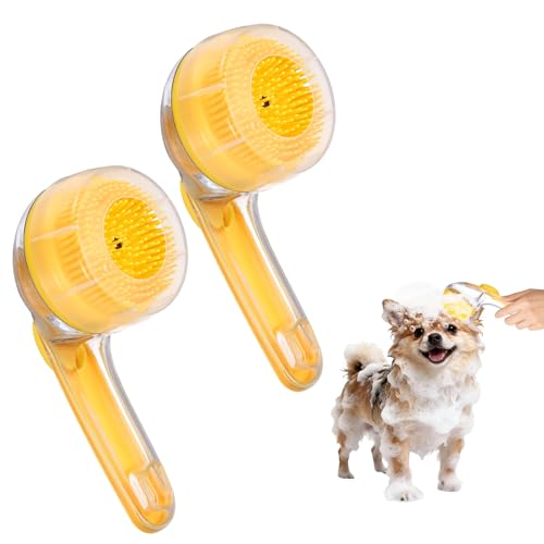 Pet Bath Brush (Yellow)