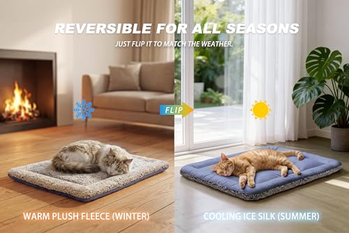 Self Warming Cat Bed (Dark Blue / 24"x36")