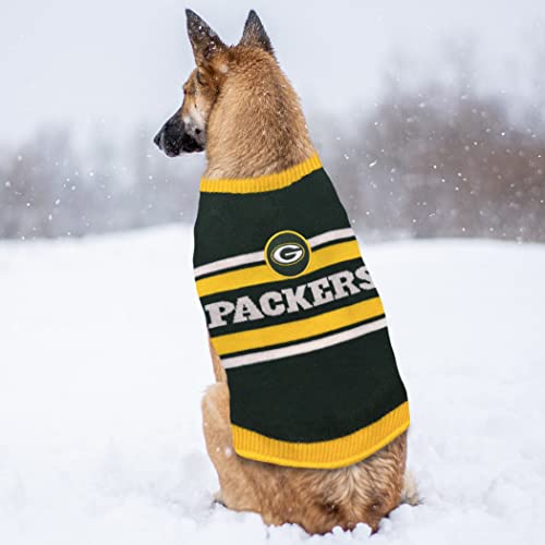 NFL Green Bay Packers Dog Sweater (Medium / Green Bay Packers)