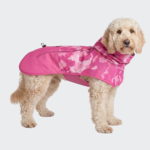 Dog Raincoat Waterproof Rain Jacket w (Camo Pink / XX-Large)