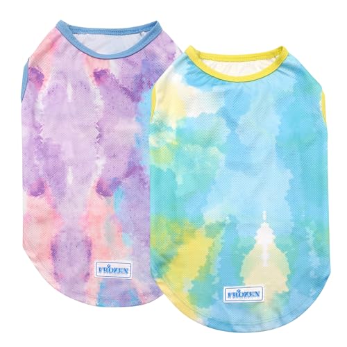 2Pack Dog Shirt for Large Dogs Soft Breathable T (XXX-Large (55-75lbs) / Purple+Blue)