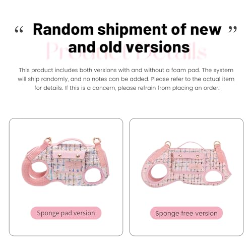 Dog Lift Harness Dog Carrier Sling for Small Dogs & Cats (Medium(8-13 LBS) / 2.0 Pink)