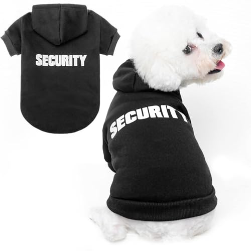 Security Dog Hoodie (#1 Black(Security) / X-Small (All Breed Sizes))