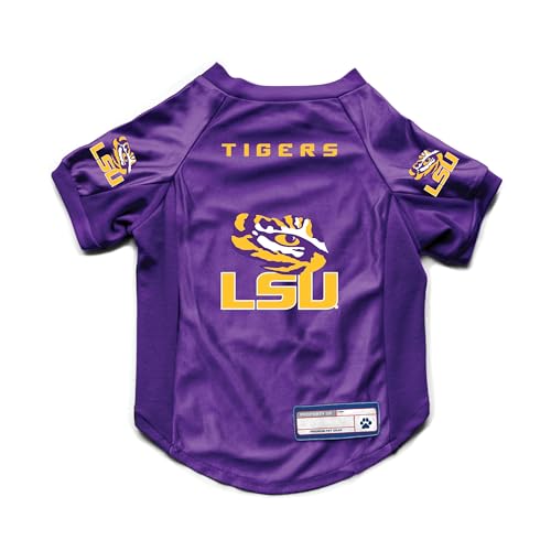 NCAA LSU Tigers Stretch Pet Jersey (LSU Tigers / Large)