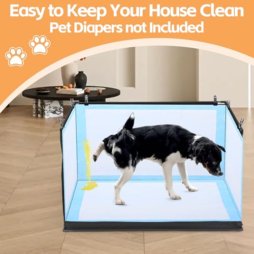 Dog Pee Pad Holder with High Walls (33.8"L x 28"W x 17.7"H)