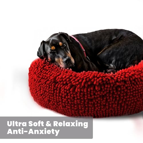 Cloud K 9 Bed for Dogs & Cats (Medium (35''X35'') / Red)