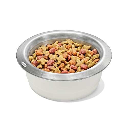 Pet Nonslip Stainless Steel Dog Bowl (Bowl - Medium)