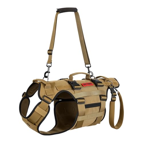 Dog Lift Harness for Large Dogs (Brown / M)