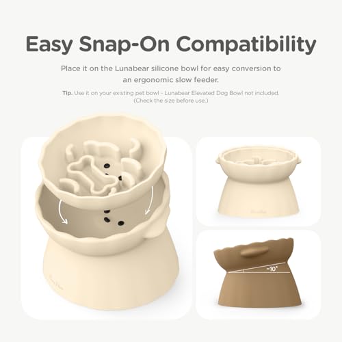 Slow Feeder Dog Bowls Made of Premium Food (Ivory / Doggy)