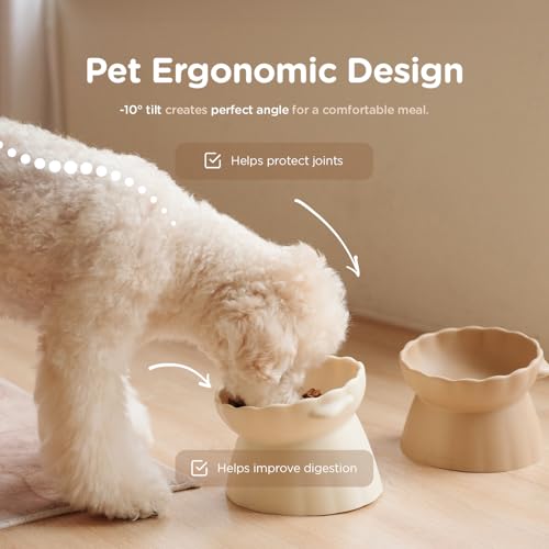 Elevated Dog Bowls (Brown)