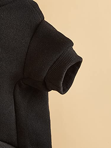 Basic Dog Hoodie Sweatshirt Puppy Sweater Warm Cat Costumes Pet Clothes for Chihuahua Puppy Kitten Small Medium Dogs Black XX (XX-Large / Black)