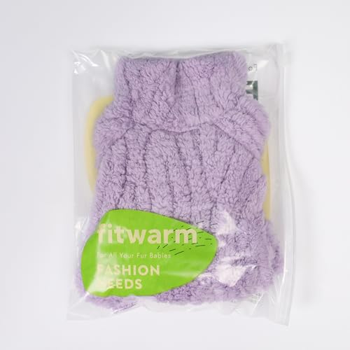 Turtleneck Fleece Dog Sweater Pajamas (XX-Large / Lavender Purple)