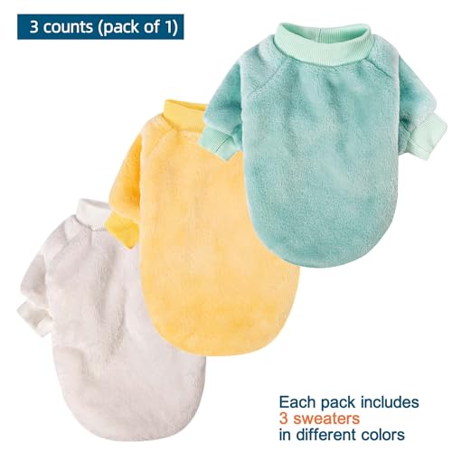 Dog Sweater 3 (Cream,Green,Yellow / XX-Small)