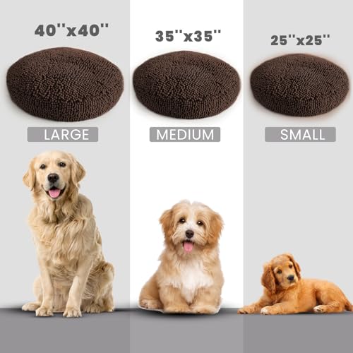 Cloud K 9 Bed for Dogs & Cats (Medium (35''X35'') / Chocolate Brown)