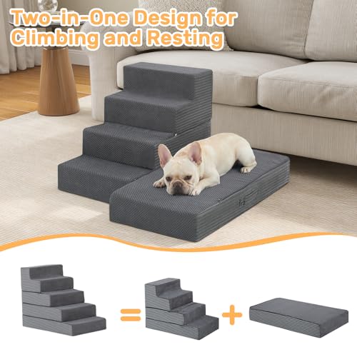 Dog Stairs for Small Dogs (15.7 X 30 X 22.5 In)