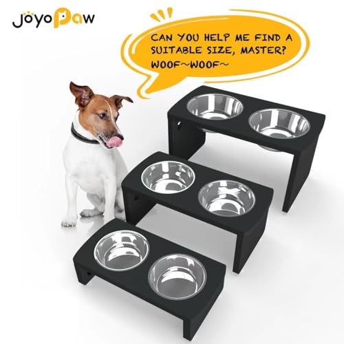 Elevated Dog Bowls (Black / Small: 4'' Tall-20 oz Bowl)