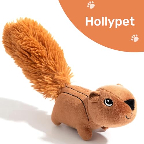 Squeaky Hide and Seek Dog Toys for Small and Medium (Squirrel)