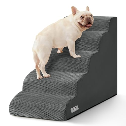 Dog Stairs for High Beds 22.4" H (Grey)