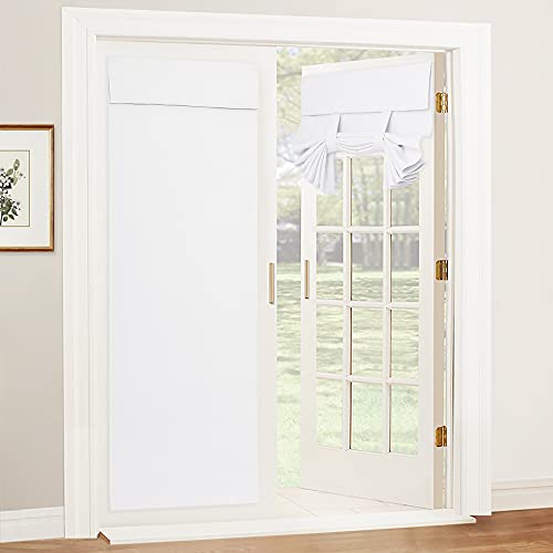 Blackout Door Curtains 80 inch Length (Pure White / 26"W x 80"L (Pack of 1))
