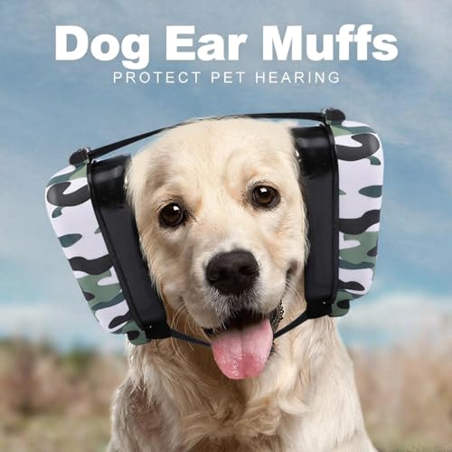 Dog Headphones for Noise Protection (Camouflage)