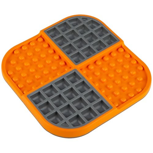 Slomo Dog Slow Feeders Lick Mat (Orange)