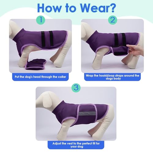 Dog Anxiety Relief Coat (Purple / X-Large)