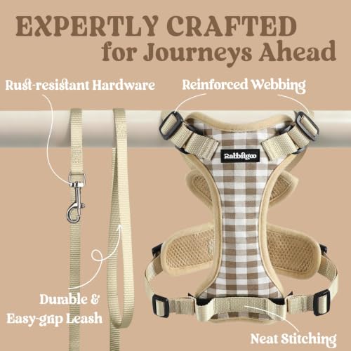 Cat Harness and Leash Set (M / Foamy Coffee)