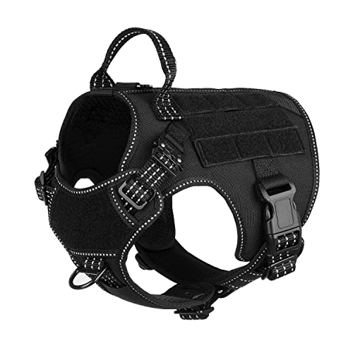 Tactical Dog Harness for Small Dogs (Small (Pack of 1) / Black)