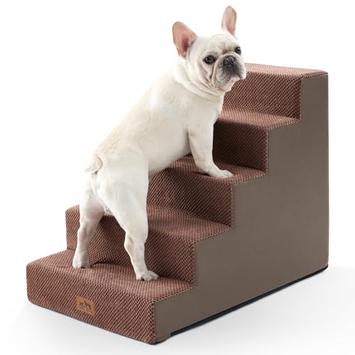 Dog Stairs for Small Dogs (Brown / 19.7x29.5x23.6 inch)